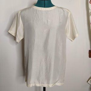 Crysalis Silk Short Sleeve Top. Size S.